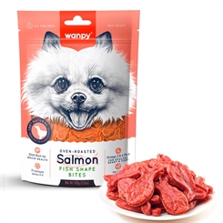 Salmon Fish Shape Bites - 100g - Wanpy